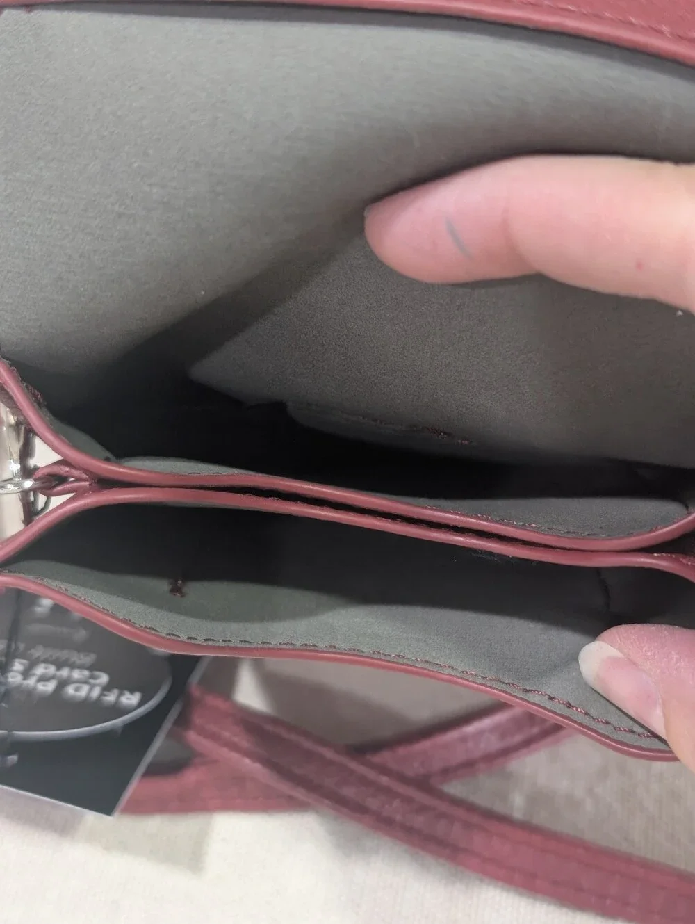 NWT K-Carroll Crossbody Purse Vegan Leather w/ RFID Card Holder Travel Vacation